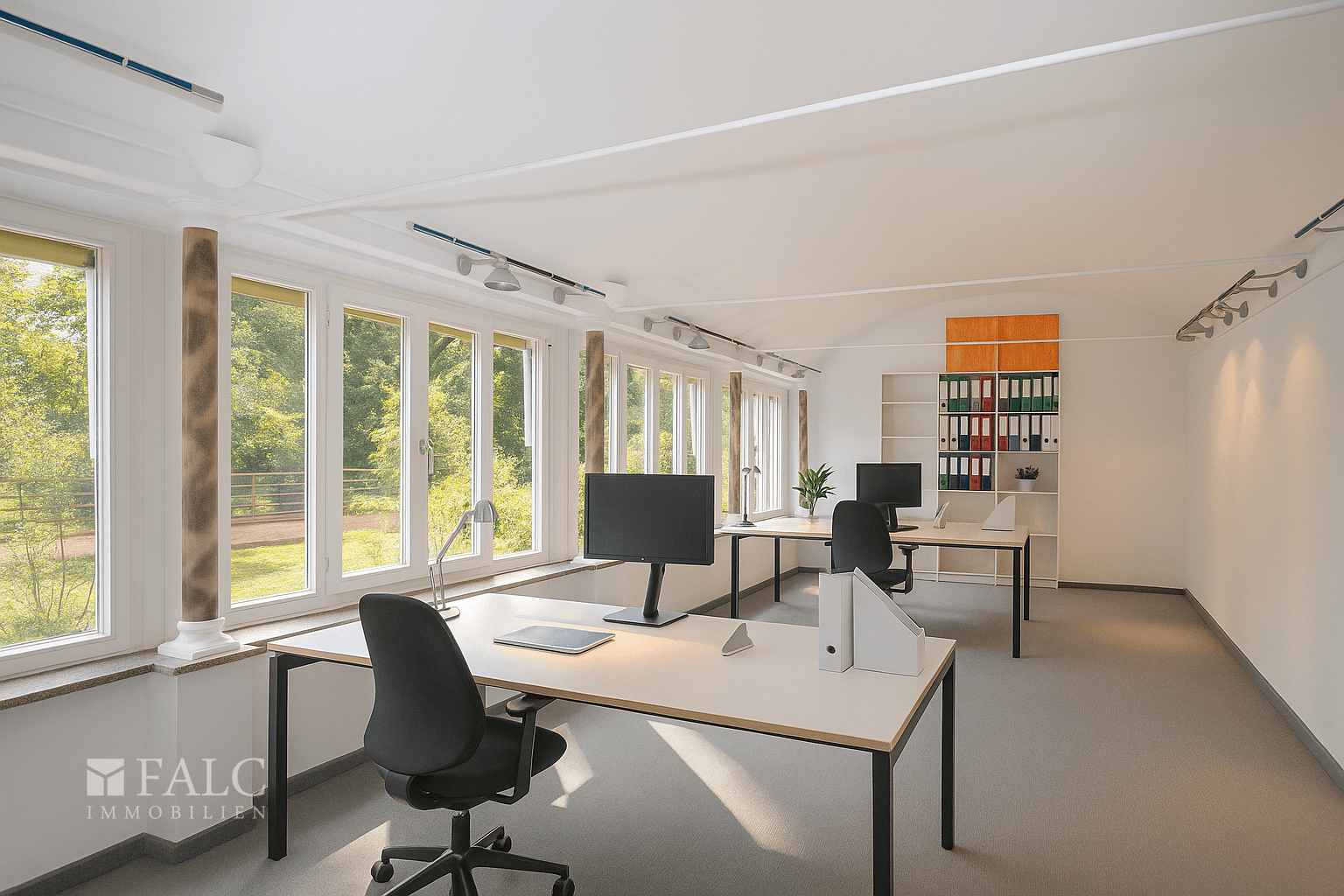 Einrichtungsbeispiel Büro groß